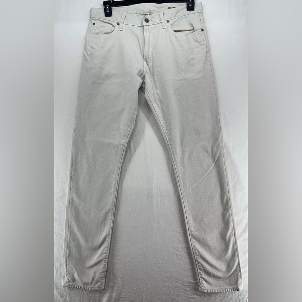 Todd Snyder Jeans Textured Cream Stretch 5 Pocket Mens 32x34
